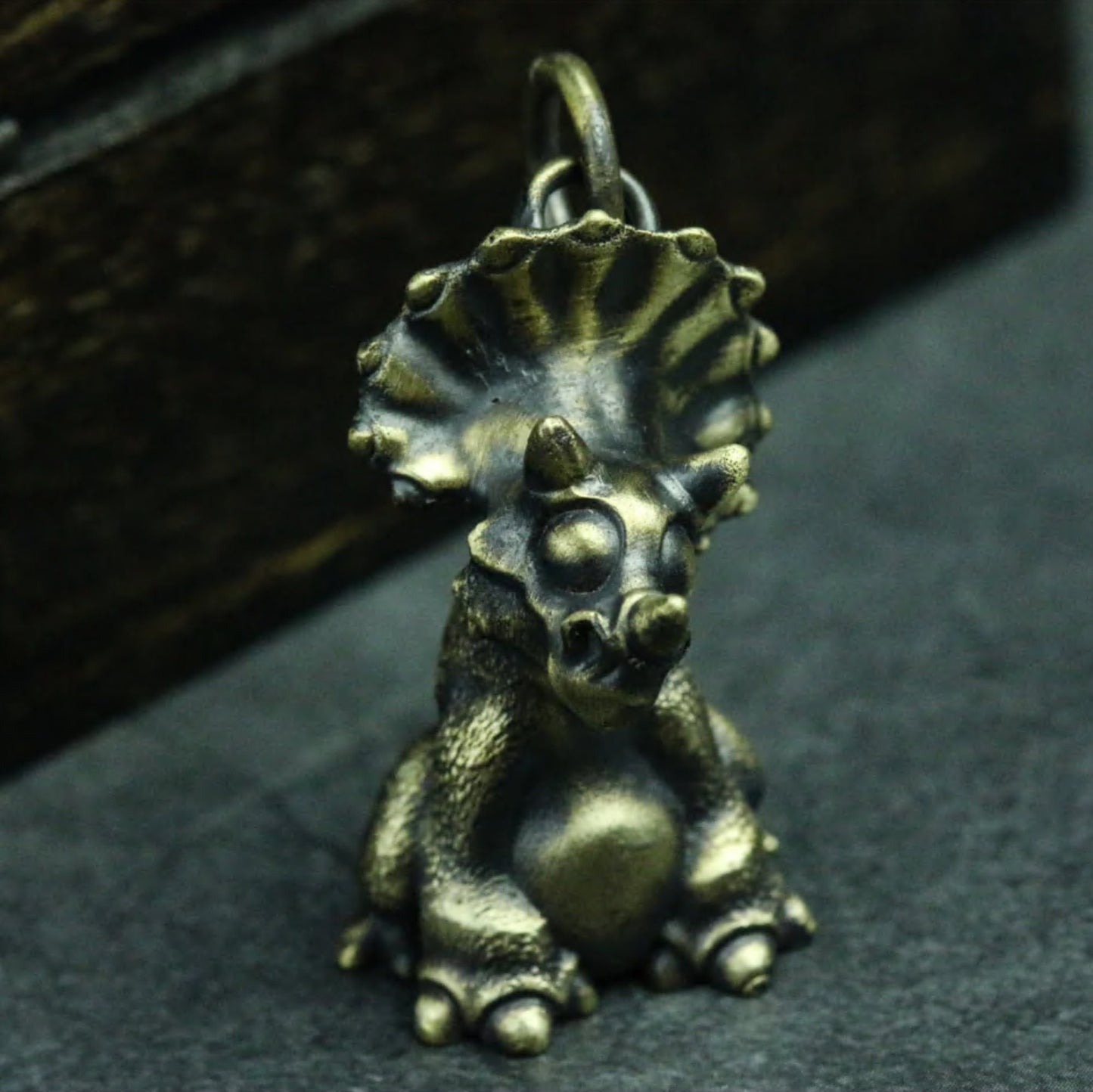 Triceratops Dinosaur Pendant - 925 Silver Handmade