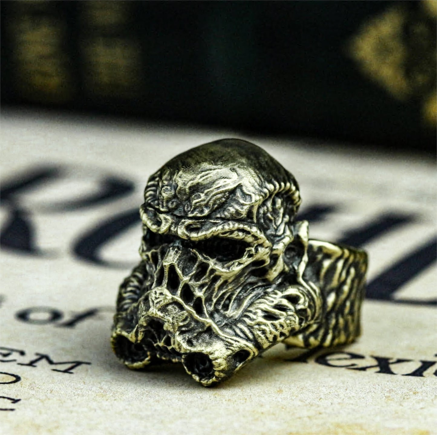 Soldier Skull Ring - 925 Silver Handmade
