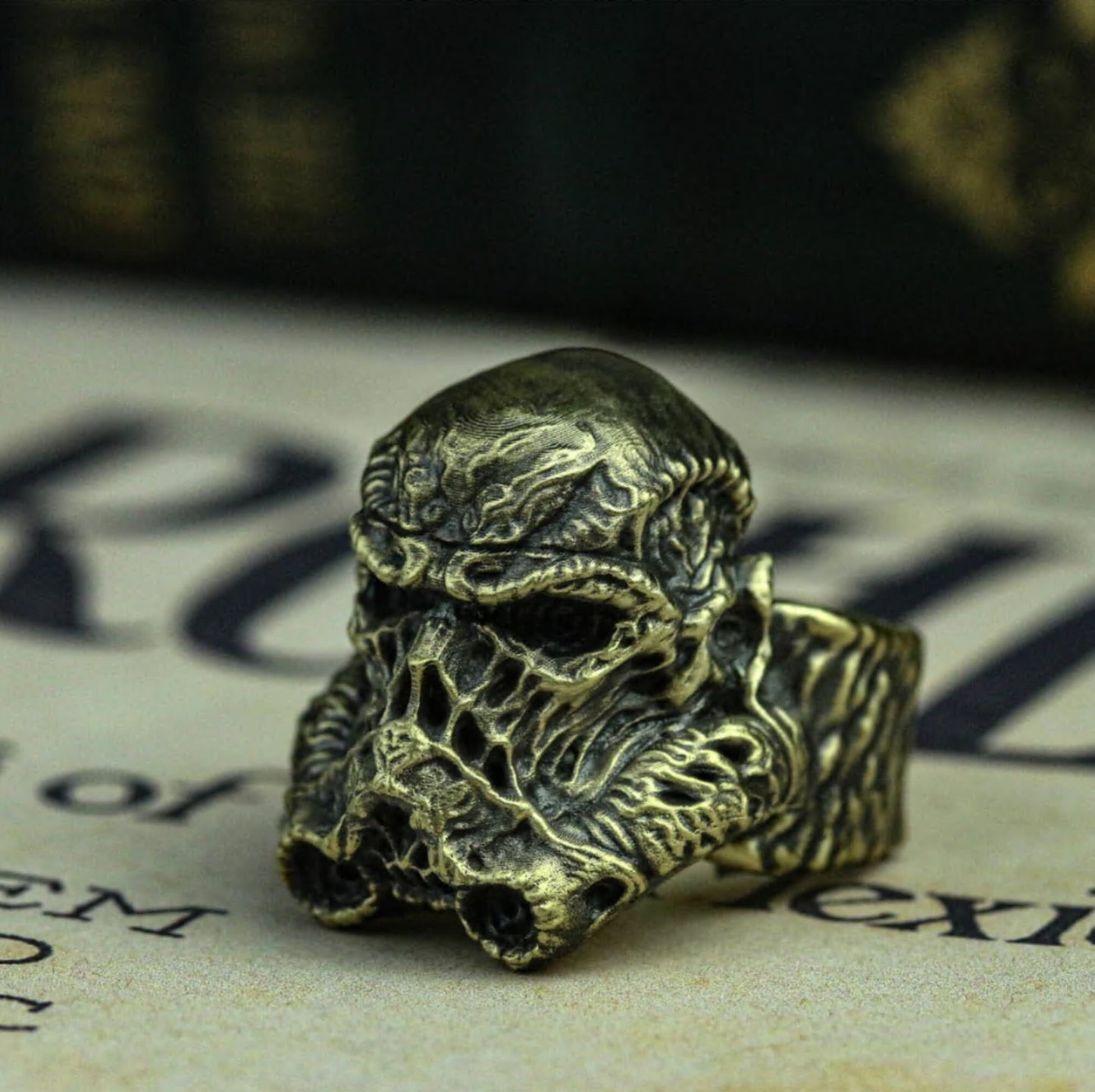 Soldier Skull Ring - 925 Silver Handmade