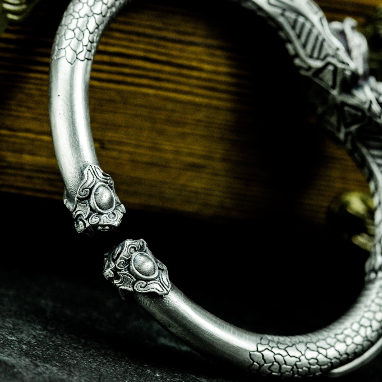 Quetzalcoatl Cobra Bracelet - 925 Silver Handmade