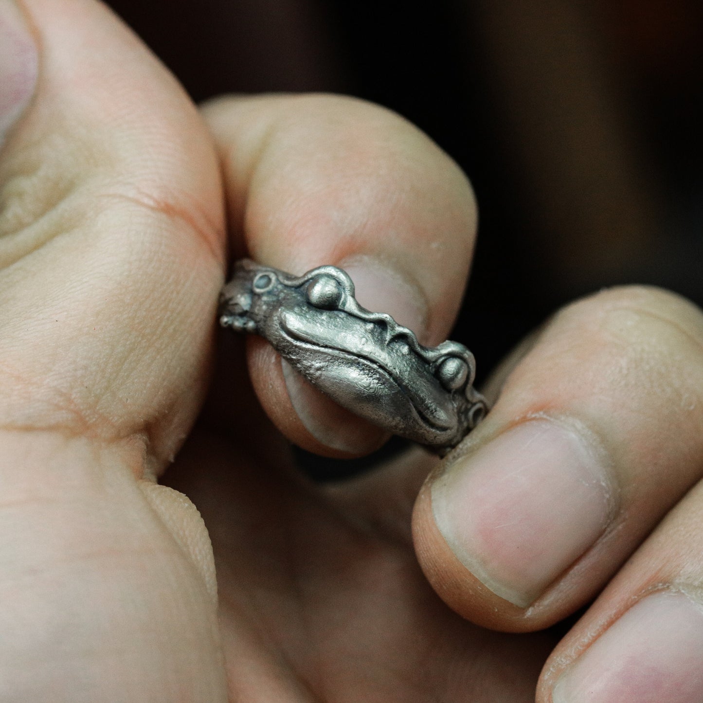 Frog Ring ¨C 925 Silver Handmade