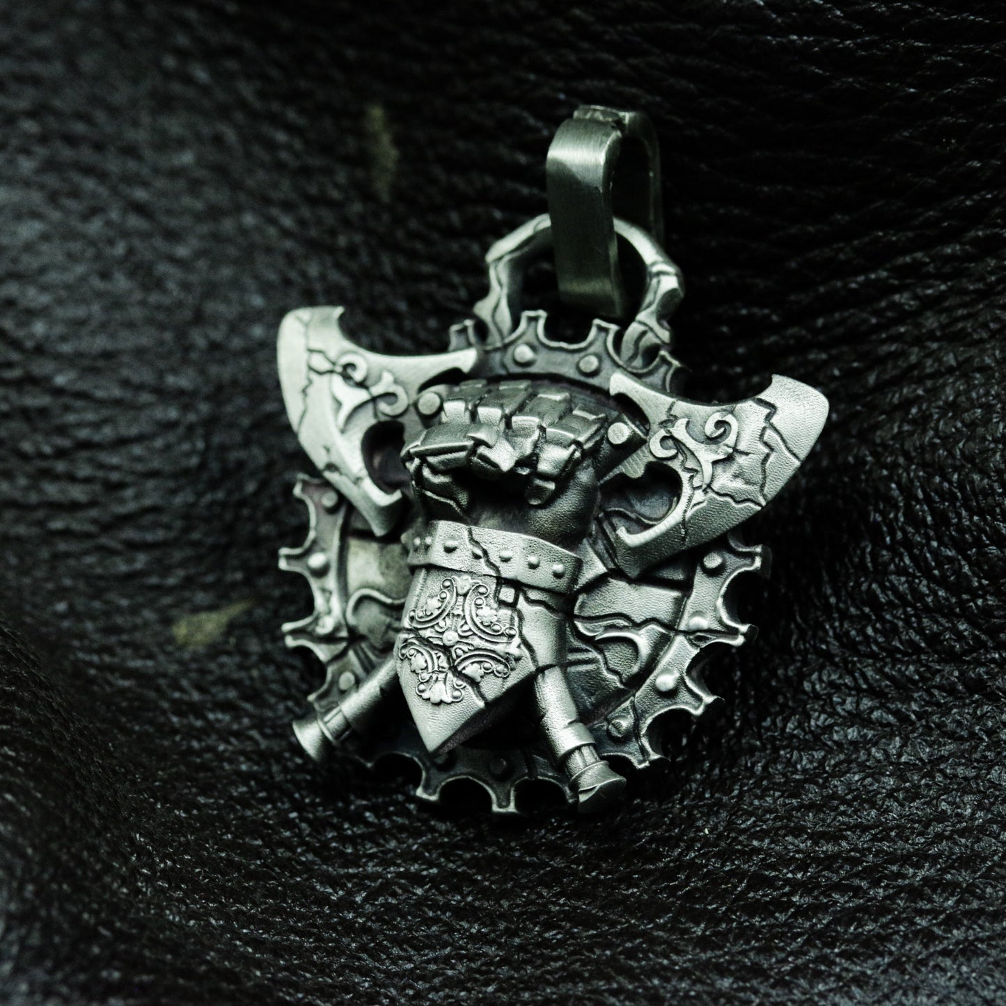 War Oath Fist Pendant - 925 Silver Handmade