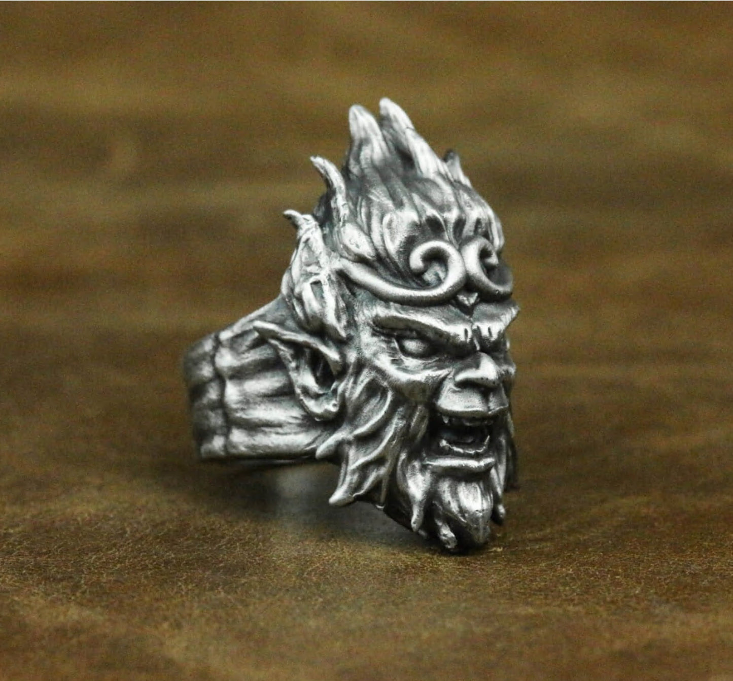 Playful Monkey Ring - 925 Sterling Silver Handmade