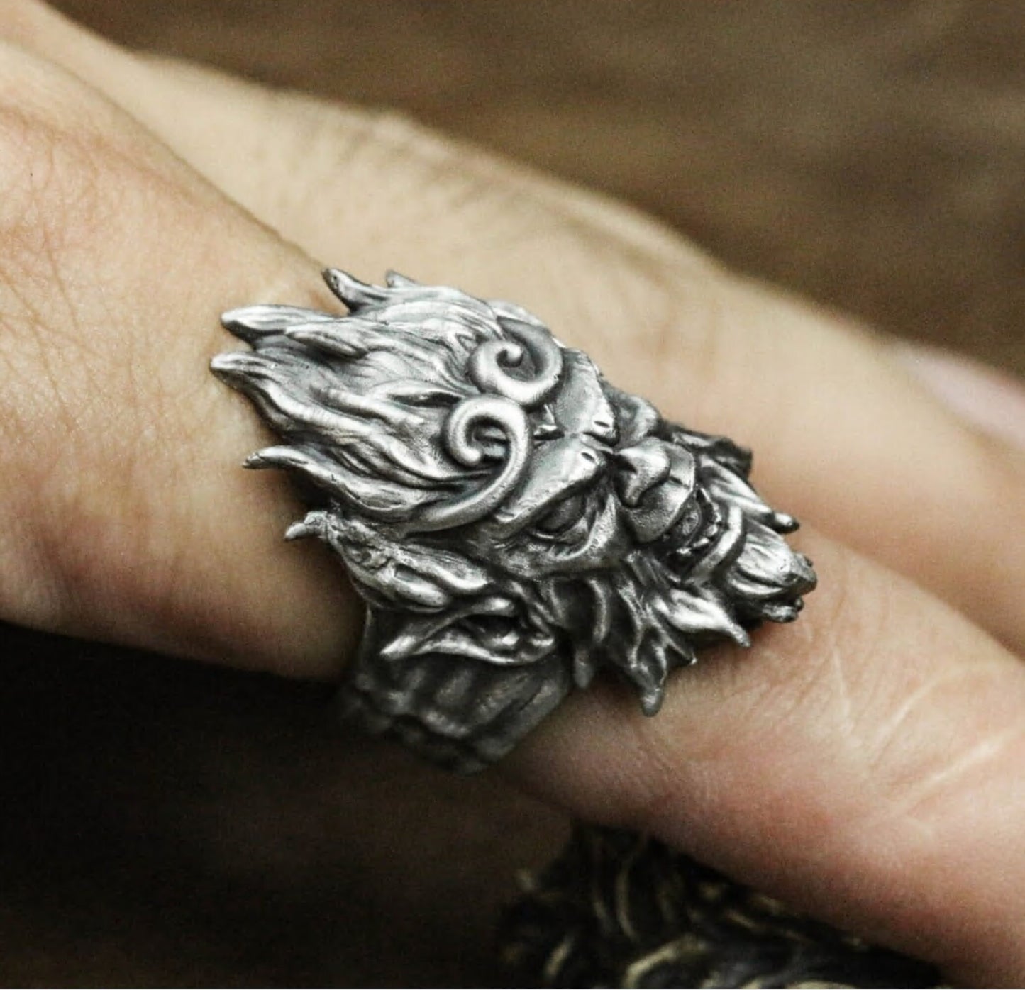 Playful Monkey Ring - 925 Sterling Silver Handmade