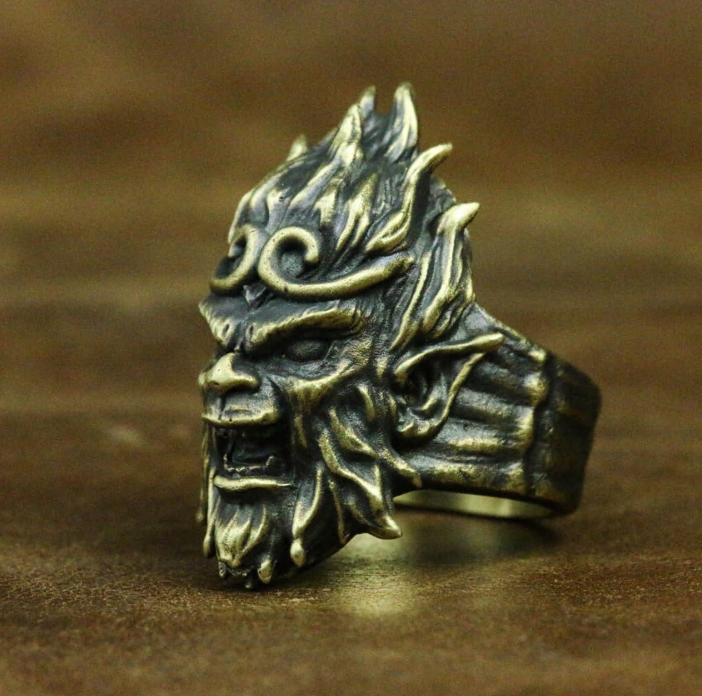 Playful Monkey Ring - 925 Sterling Silver Handmade