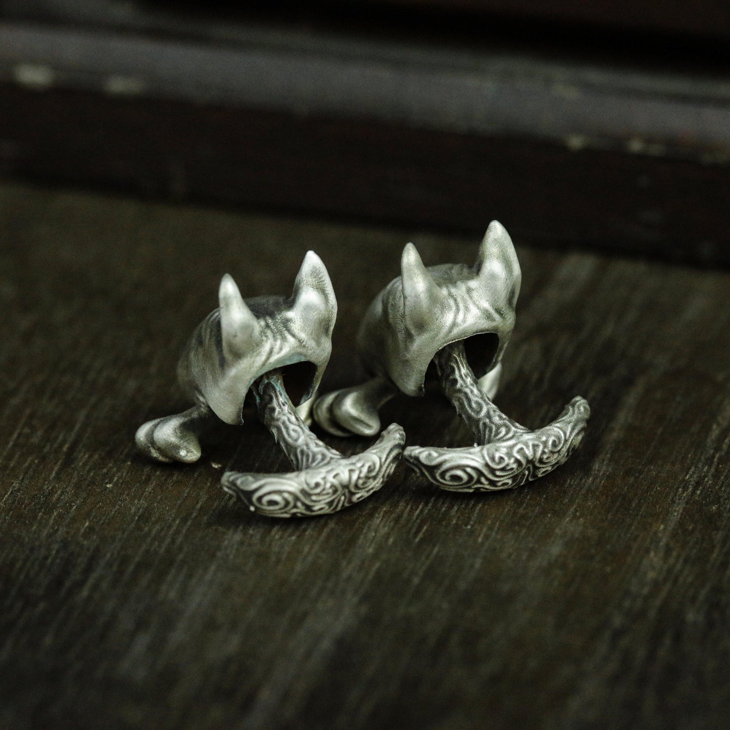 Bull Terrier Cufflink - 925 Silver Handmade Canine Detail