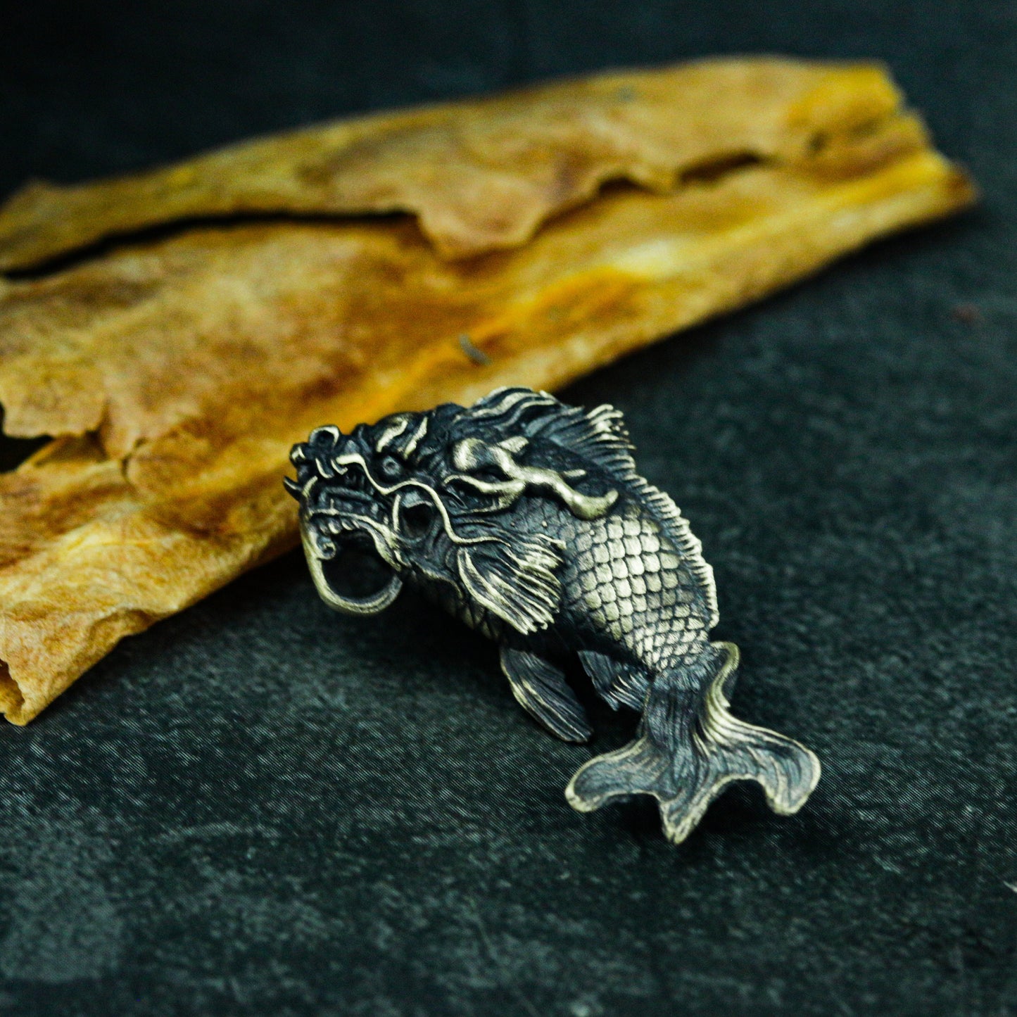 Koi Fish Pendant ¨C 925 Sterling Silver Handmade