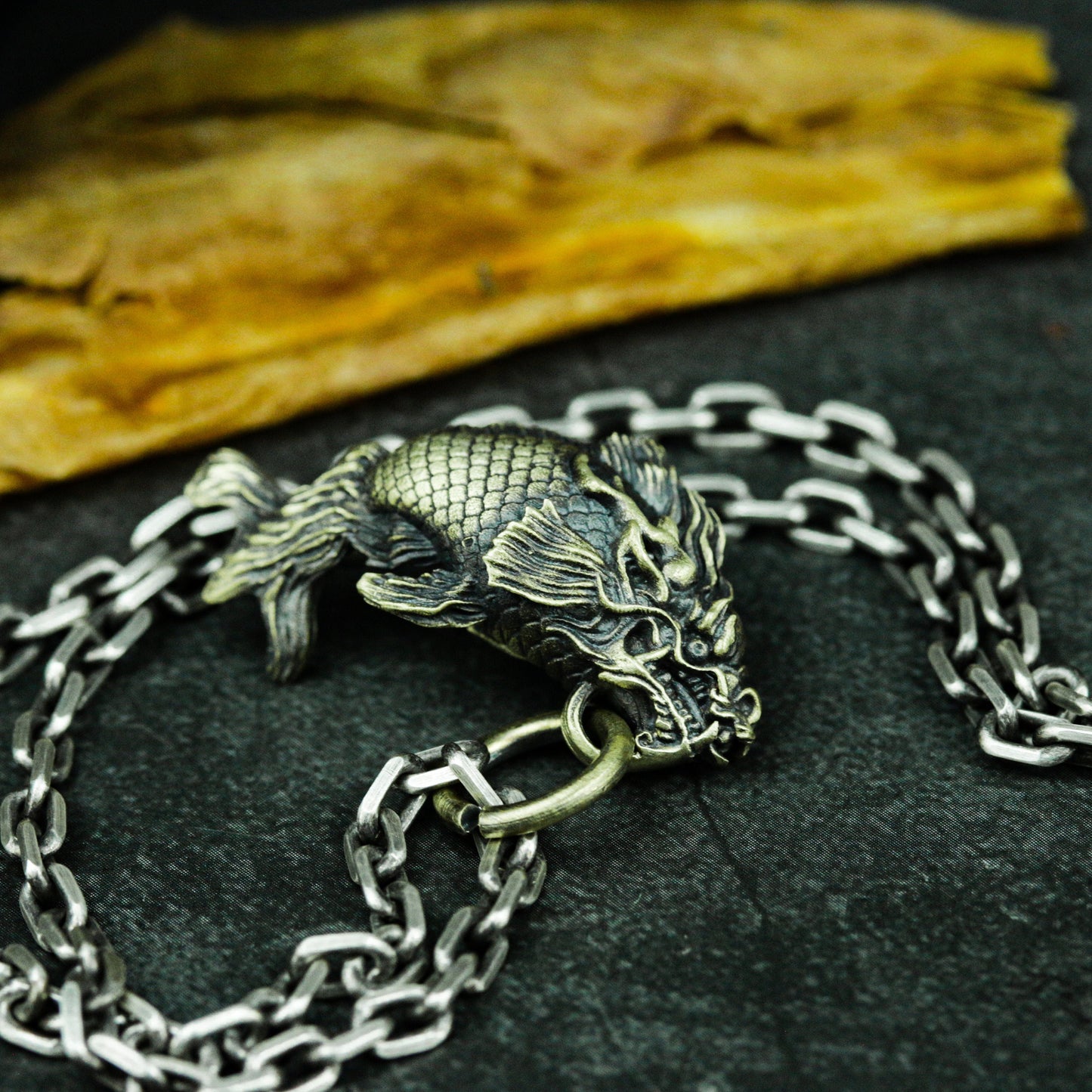 Koi Fish Pendant ¨C 925 Sterling Silver Handmade