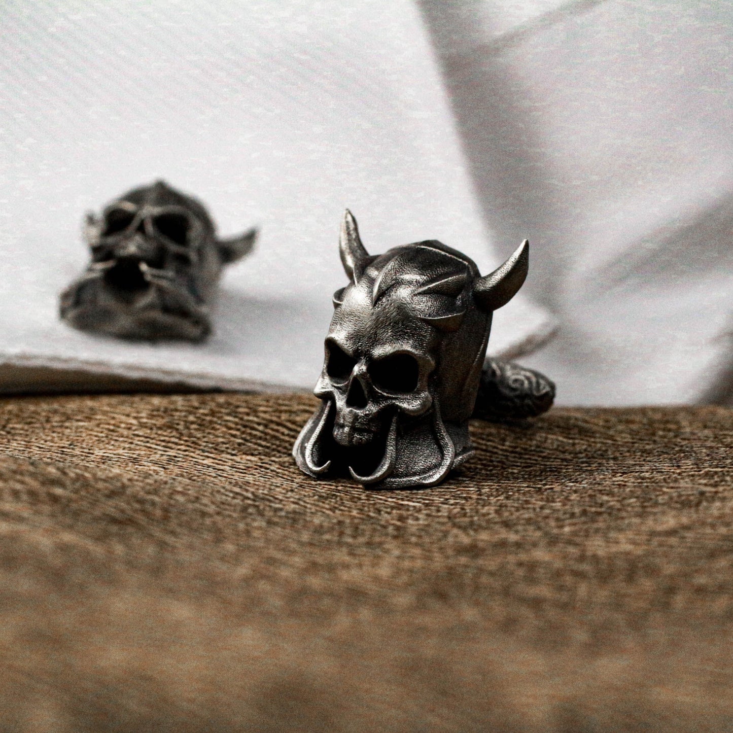 Toxic Skull Warrior Mask Cufflinks - 925 Silver Handmade