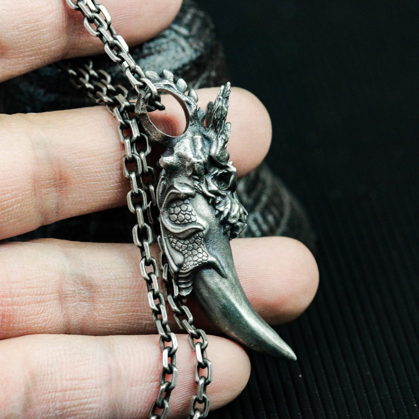 Dragon Fang Pendant ¨C 925 Sterling Silver Handmade