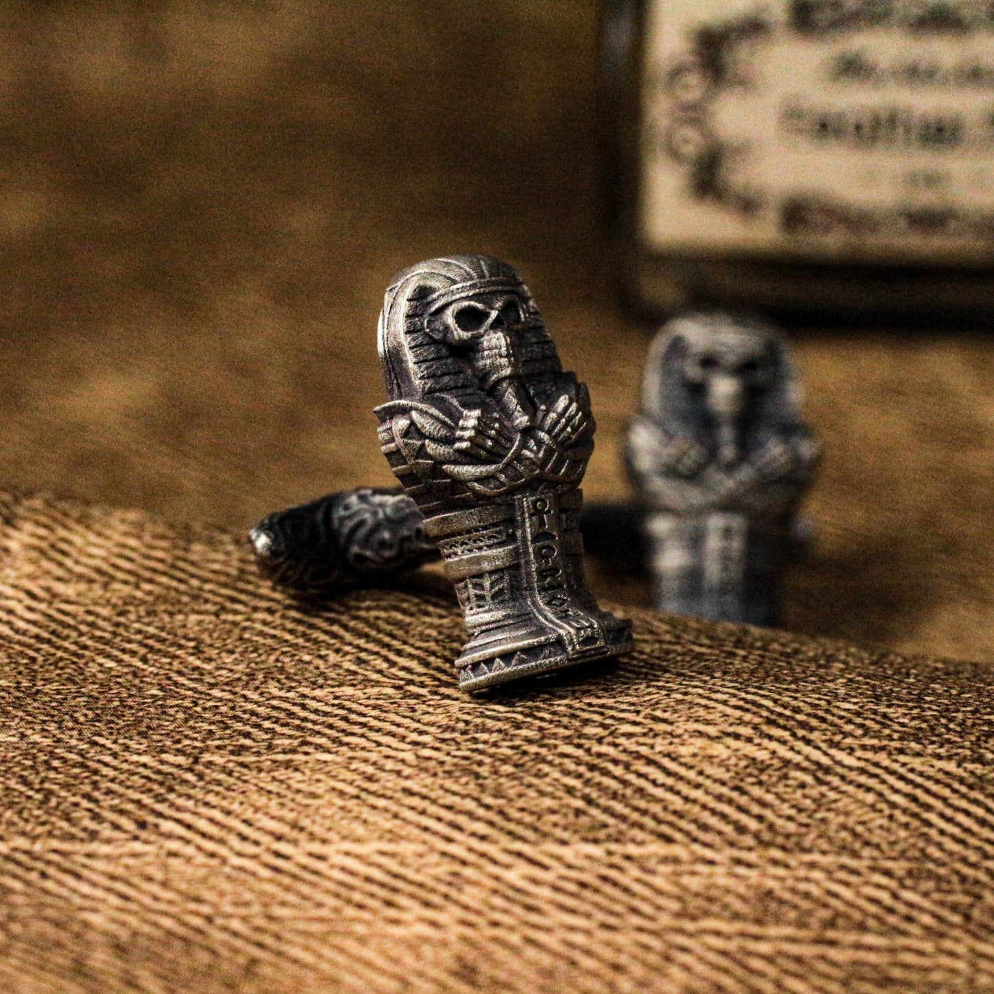 Mummy Skull Cufflinks - 925 Silver Handmade