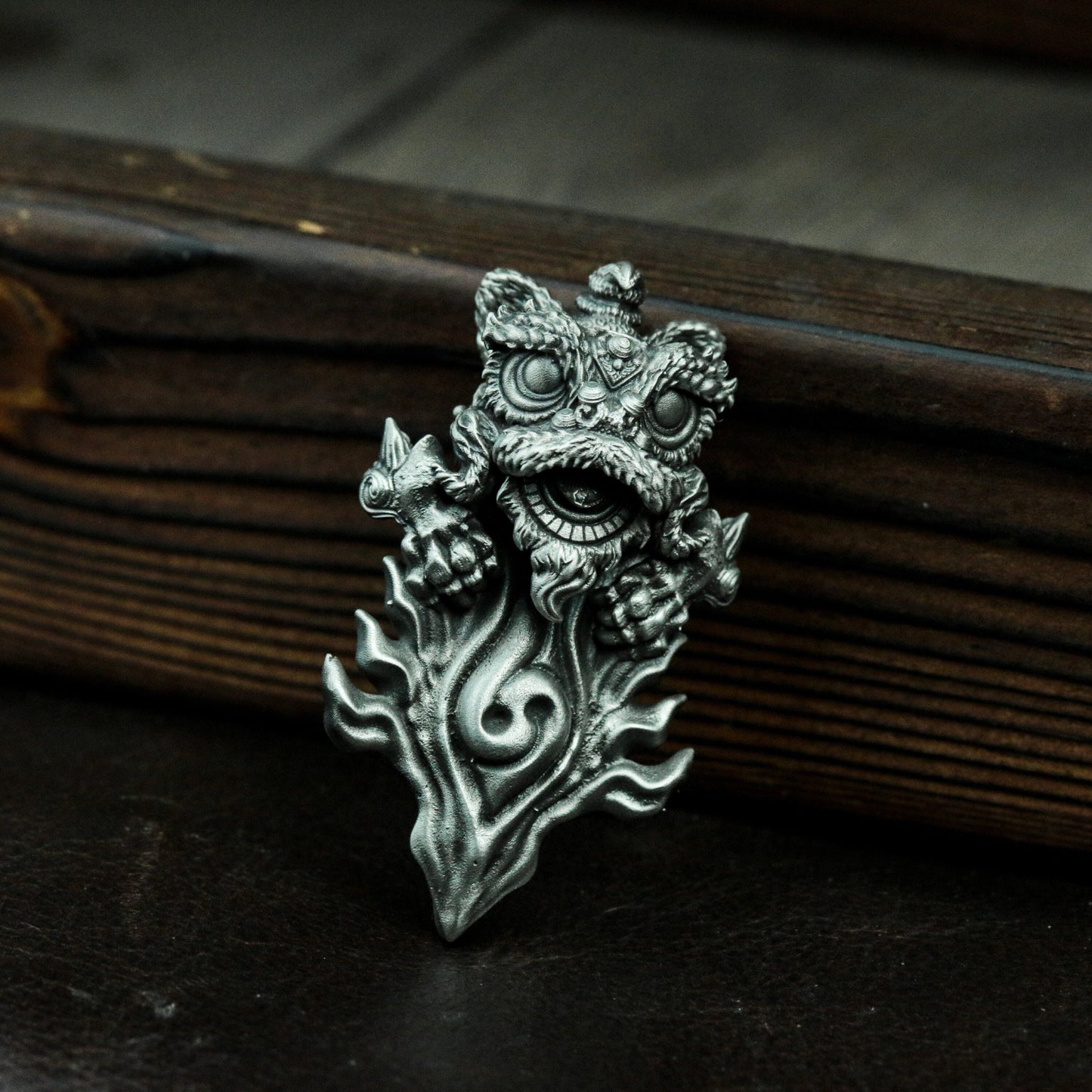Twin Dragon Spirit Pendant ¨C 925 Sterling Silver Handmade