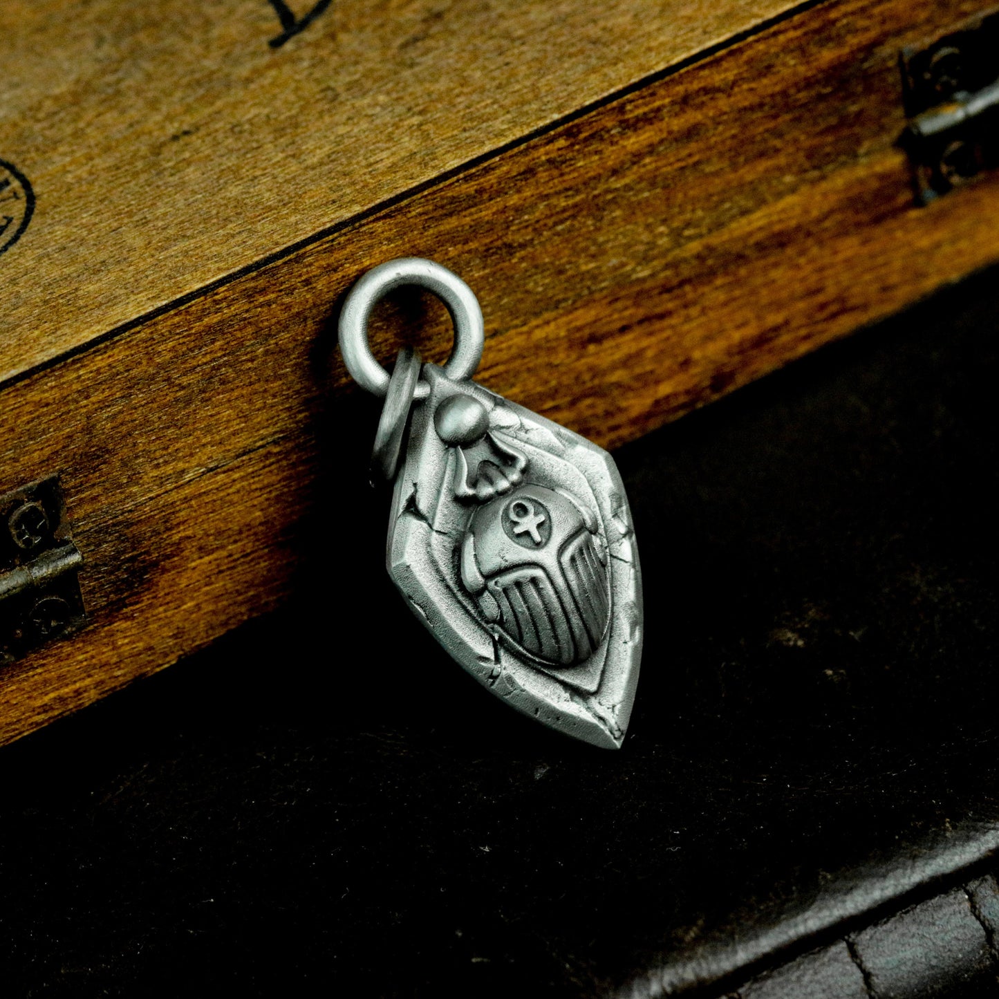 Sacred Heart Shield Pendant ¨C 925 Silver Handmade