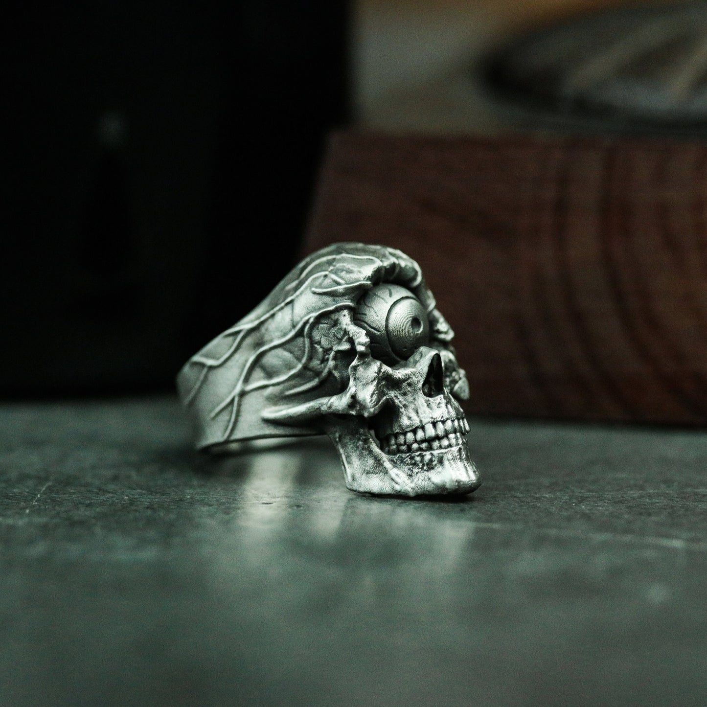 Cyclops Skull Ring - 925 Silver Handmade