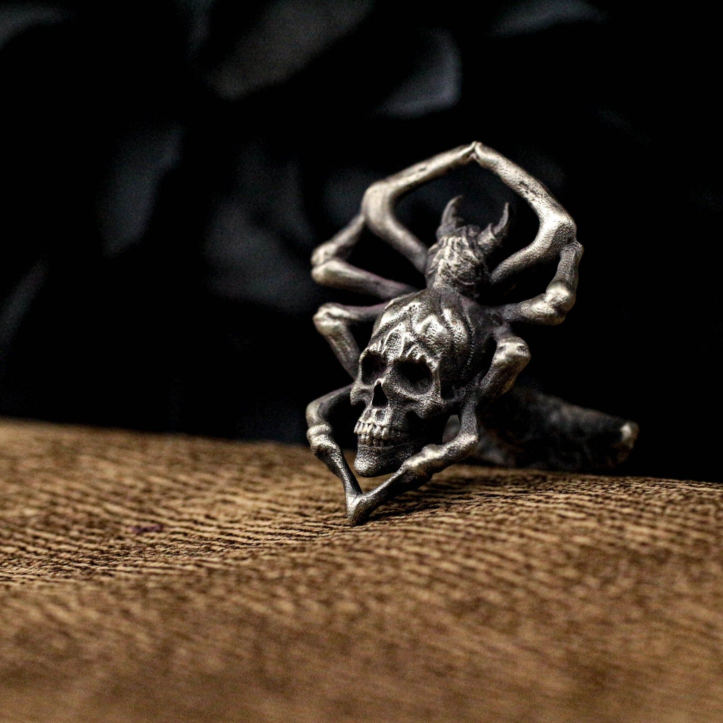 Skull Spider Cufflinks - 925 Silver Handmade
