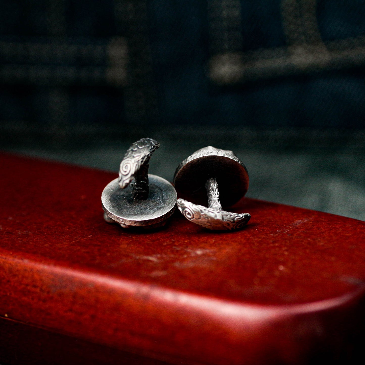 Emoji Cufflinks - Handmade 925 Silver Grinning Tongue Design