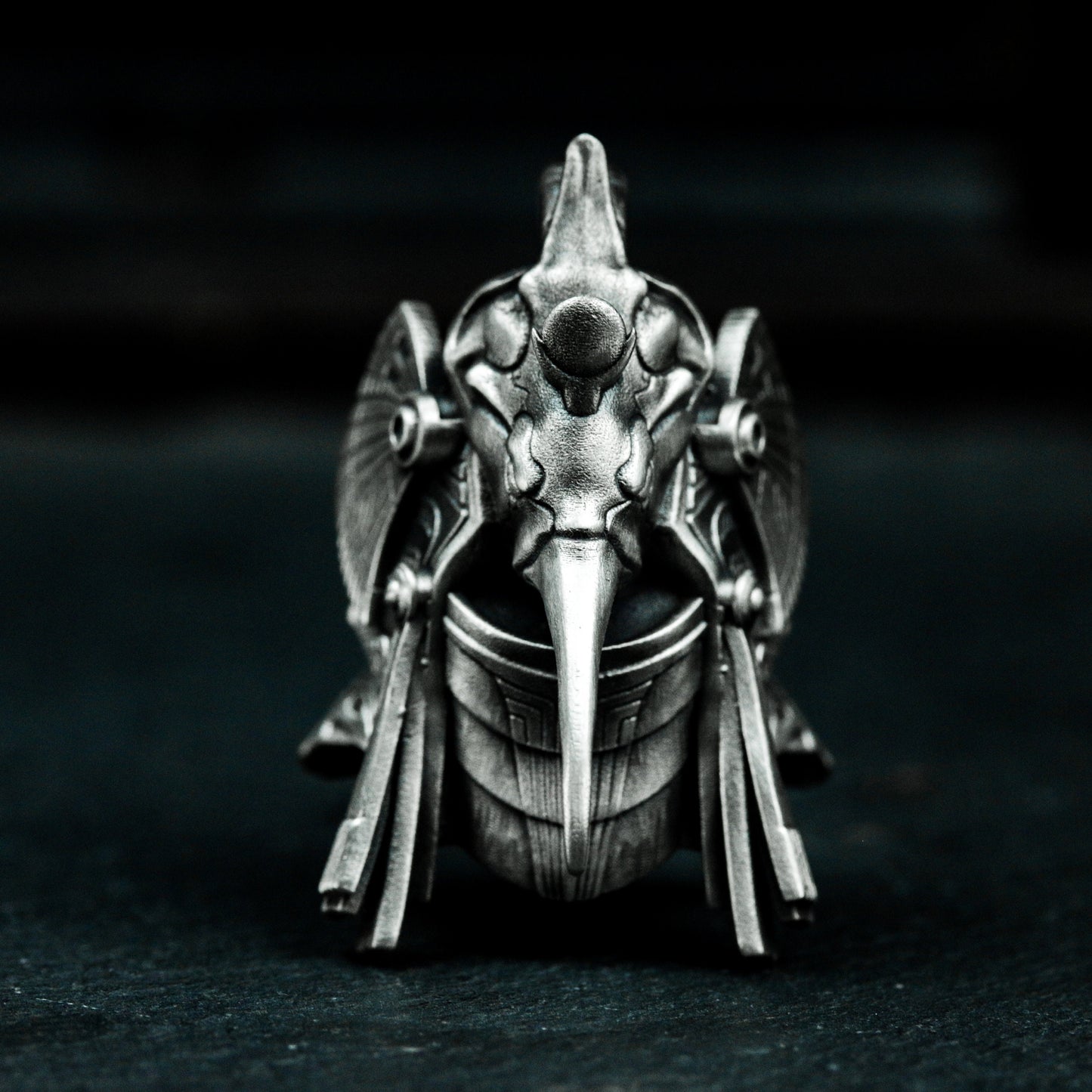 Thoth Ibis Pendant with Cybernetic Style - 925 Sterling Silver Handmade