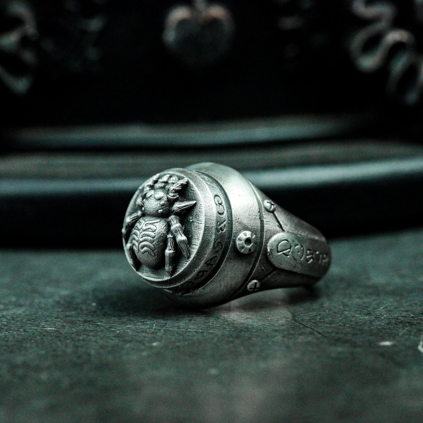 Spider Ring ¨C Handmade 925 Silver Punk Arachnid Band