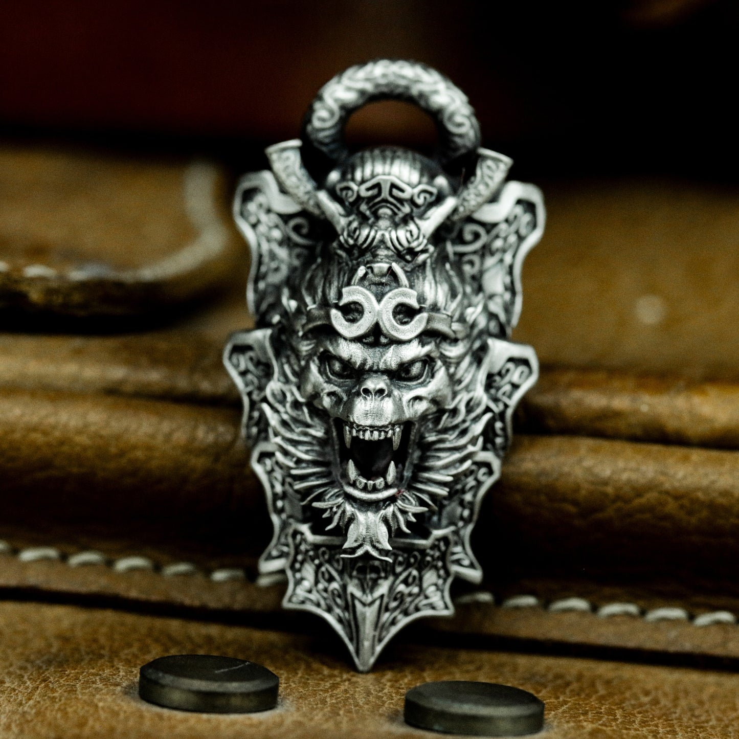 Monkey King Roar Pendant - Black Myth Edition - 925 Sterling Silver Handmade