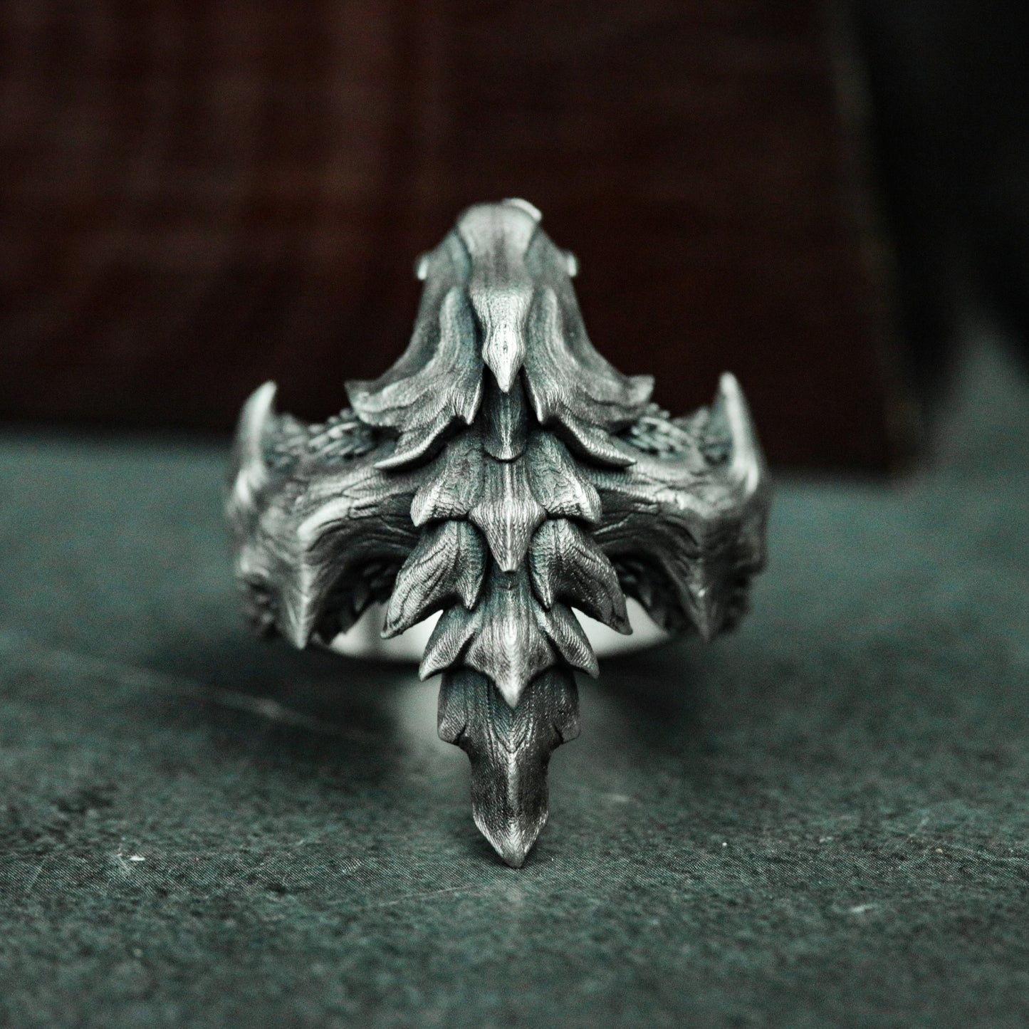 Dragon Spine Ring ¨C 925 Sterling Silver Handmade