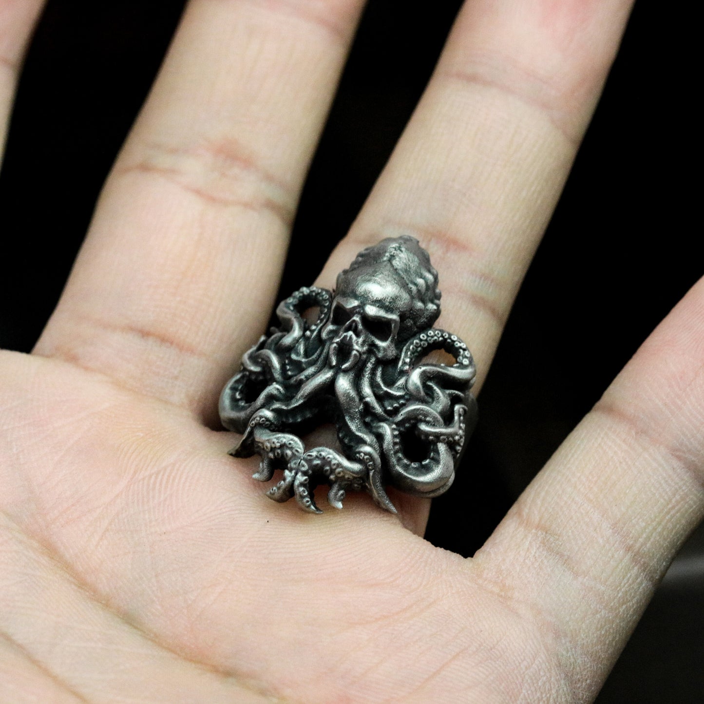 Cthulhu Octopus Ring - 925 Silver Handmade