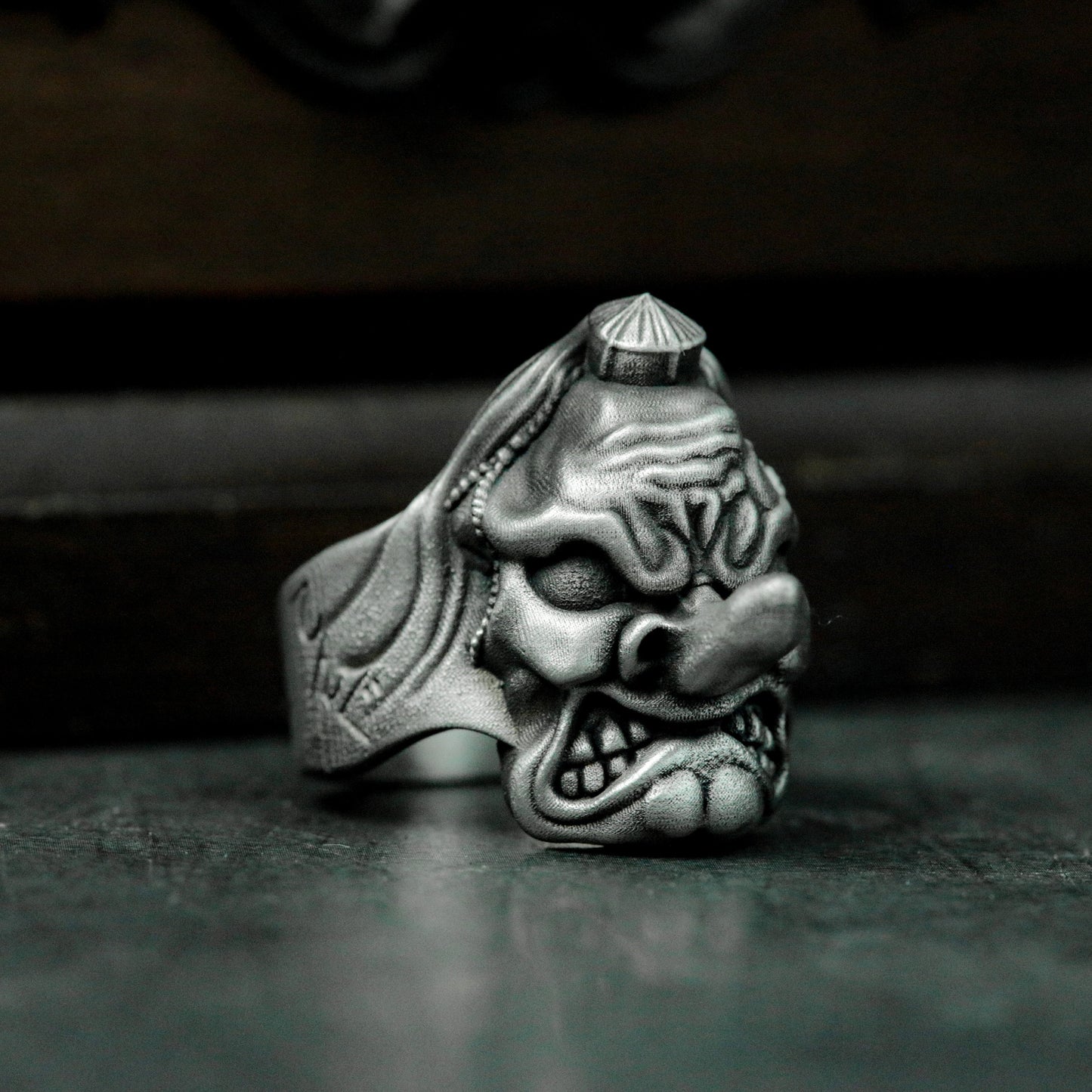 Tengu Ring ¨C Handmade 925 Silver Japanese Spirit Band