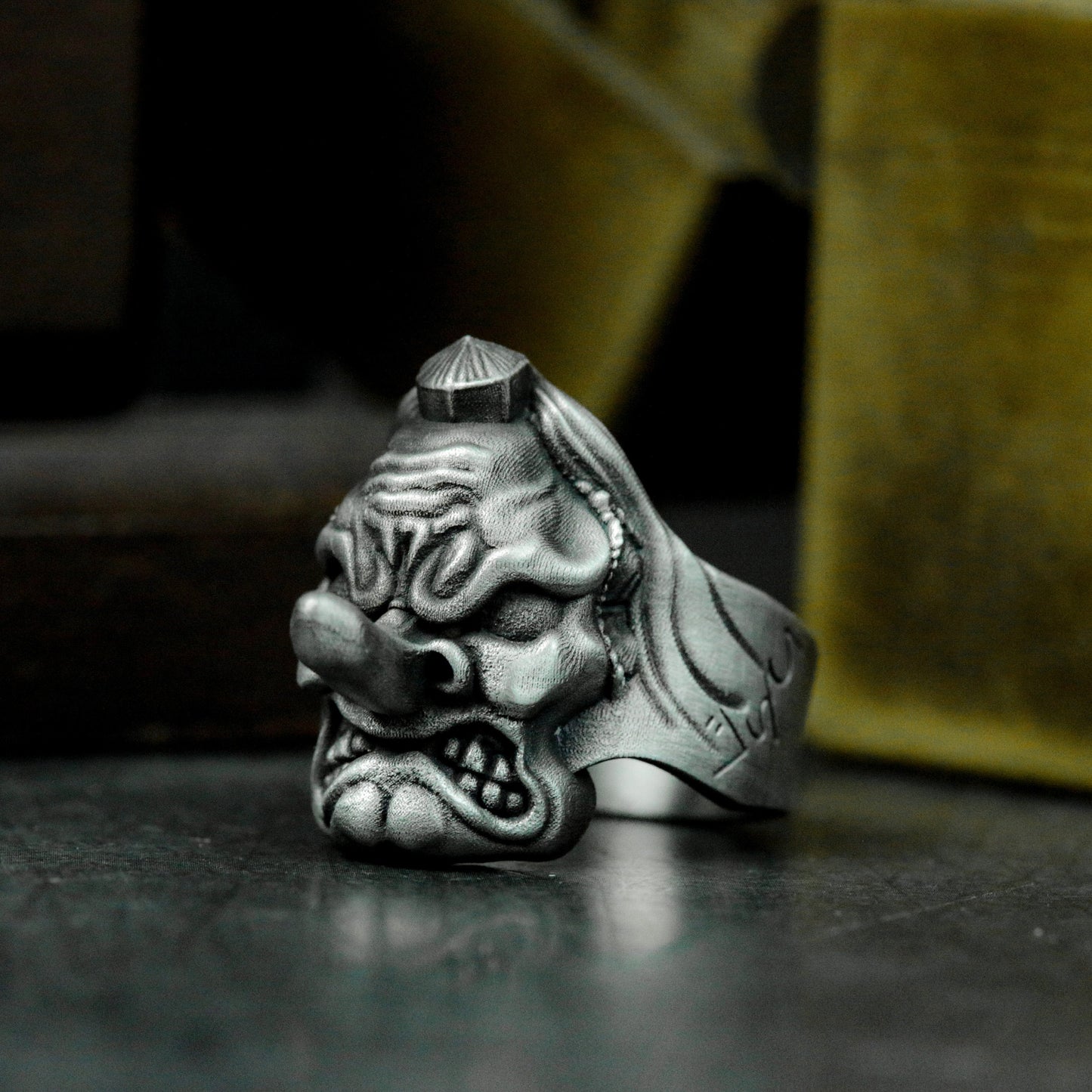 Tengu Ring ¨C Handmade 925 Silver Japanese Spirit Band