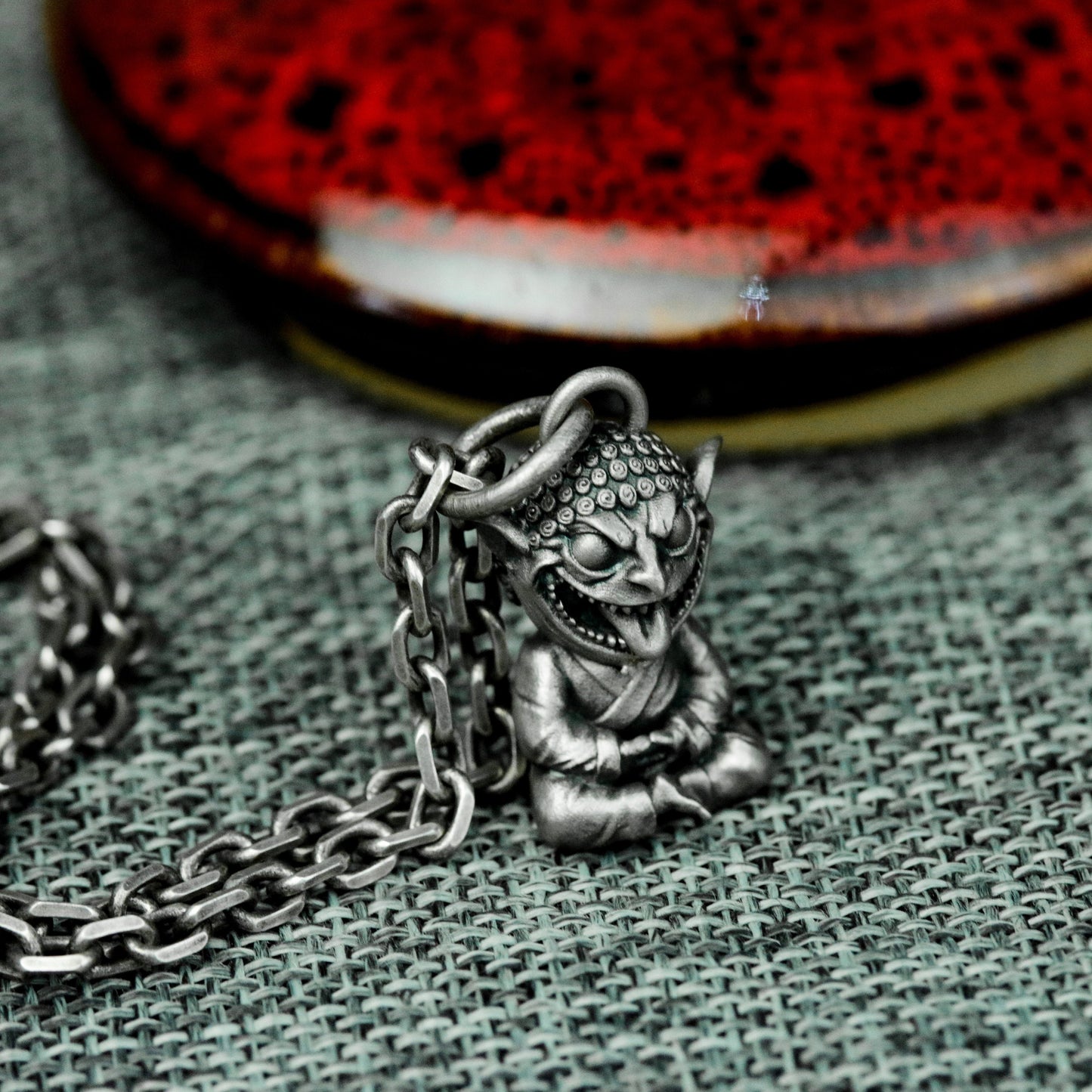 Goblin Monk Pendant ¨C 925 Silver Handmade
