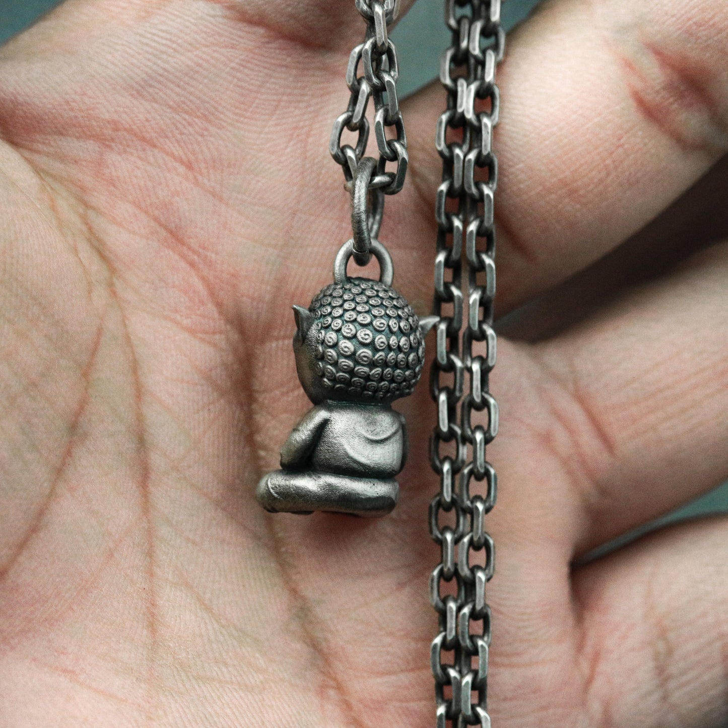Goblin Monk Pendant ¨C 925 Silver Handmade