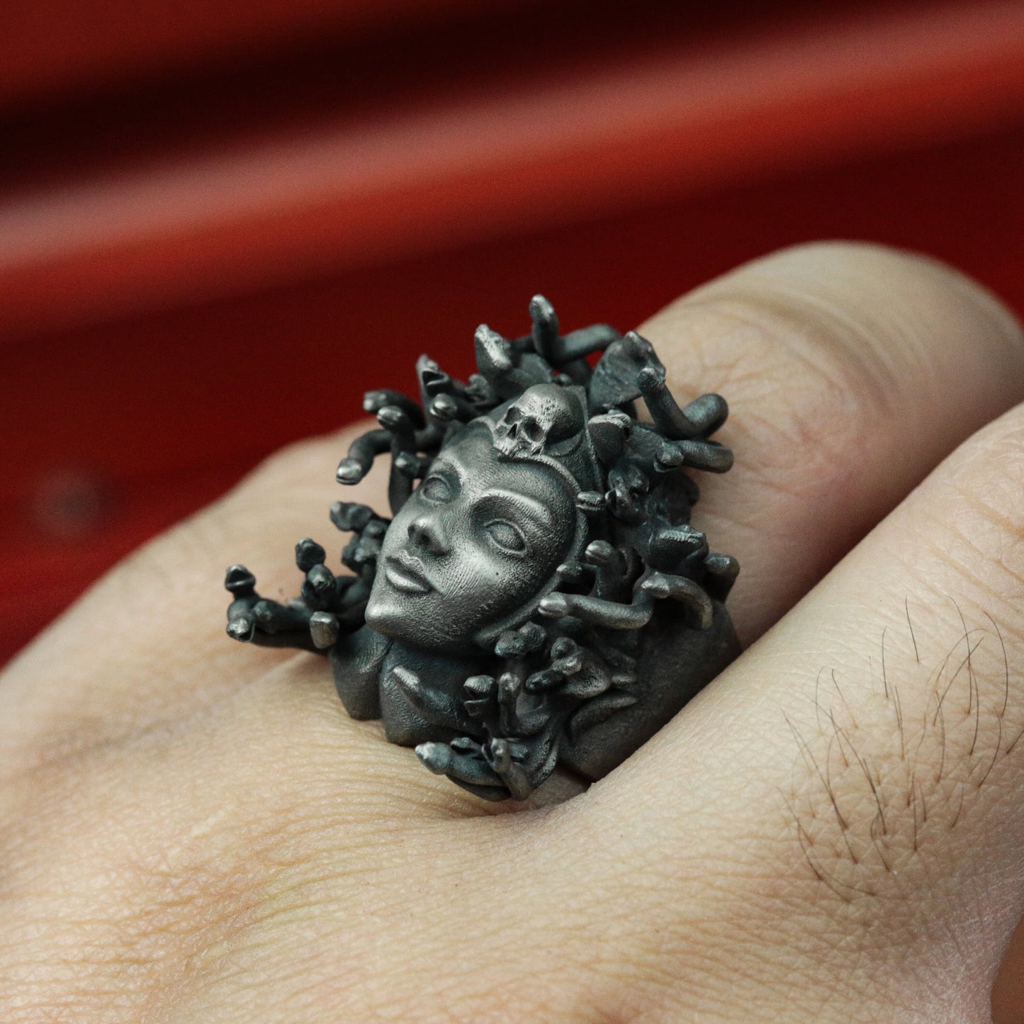 Medusa Snake Queen Ring - 925 Sterling Silver Handmade