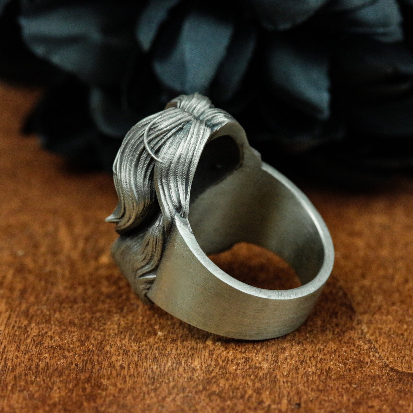 Blowing Woman Ring ¨C 925 Silver Handmade