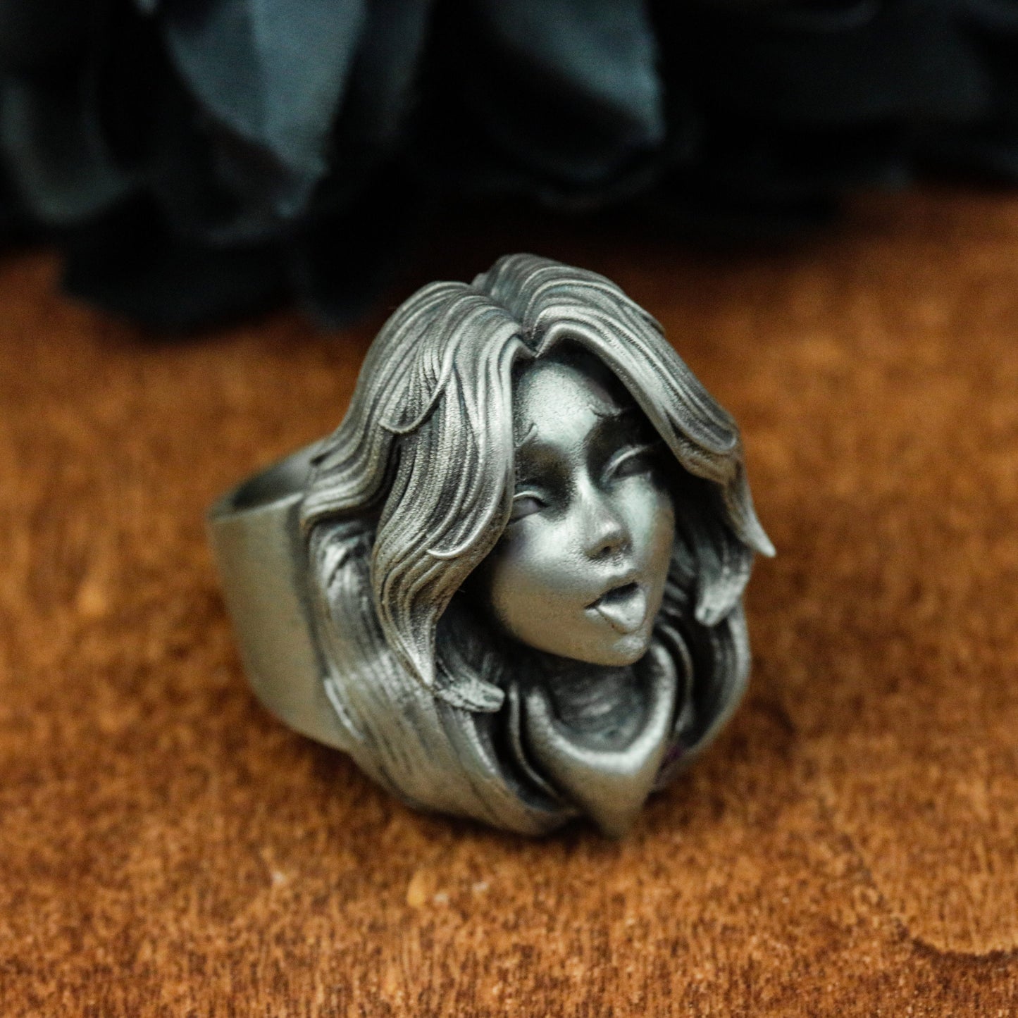 Blowing Woman Ring ¨C 925 Silver Handmade