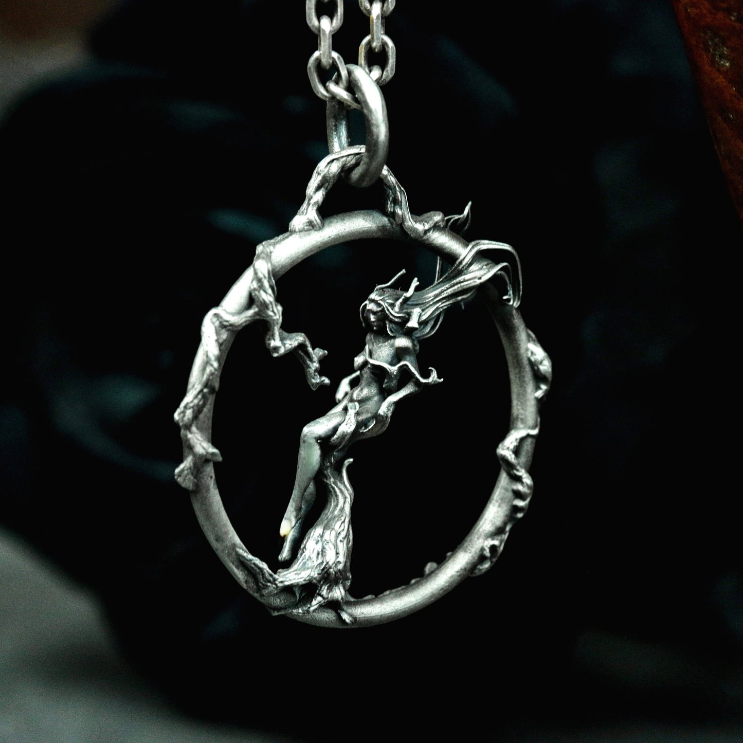 Bound Figure Pendant ¨C 925 Silver Handmade