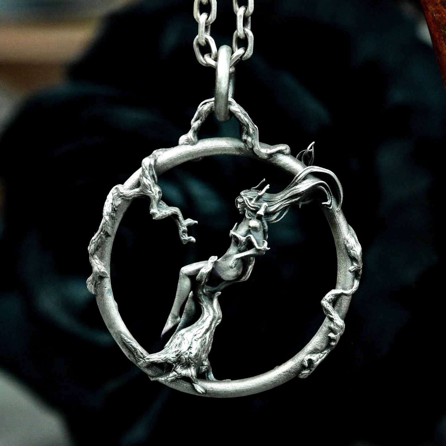 Bound Figure Pendant ¨C 925 Silver Handmade