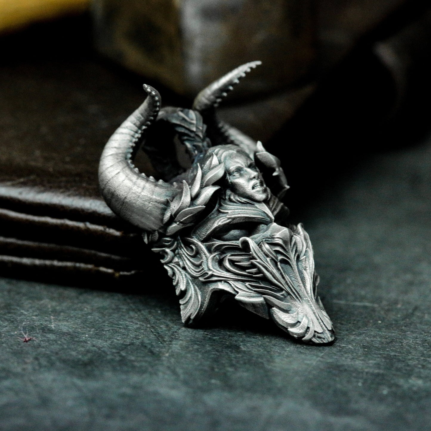 Horned Elder Pendant ¨C 925 Silver Handmade