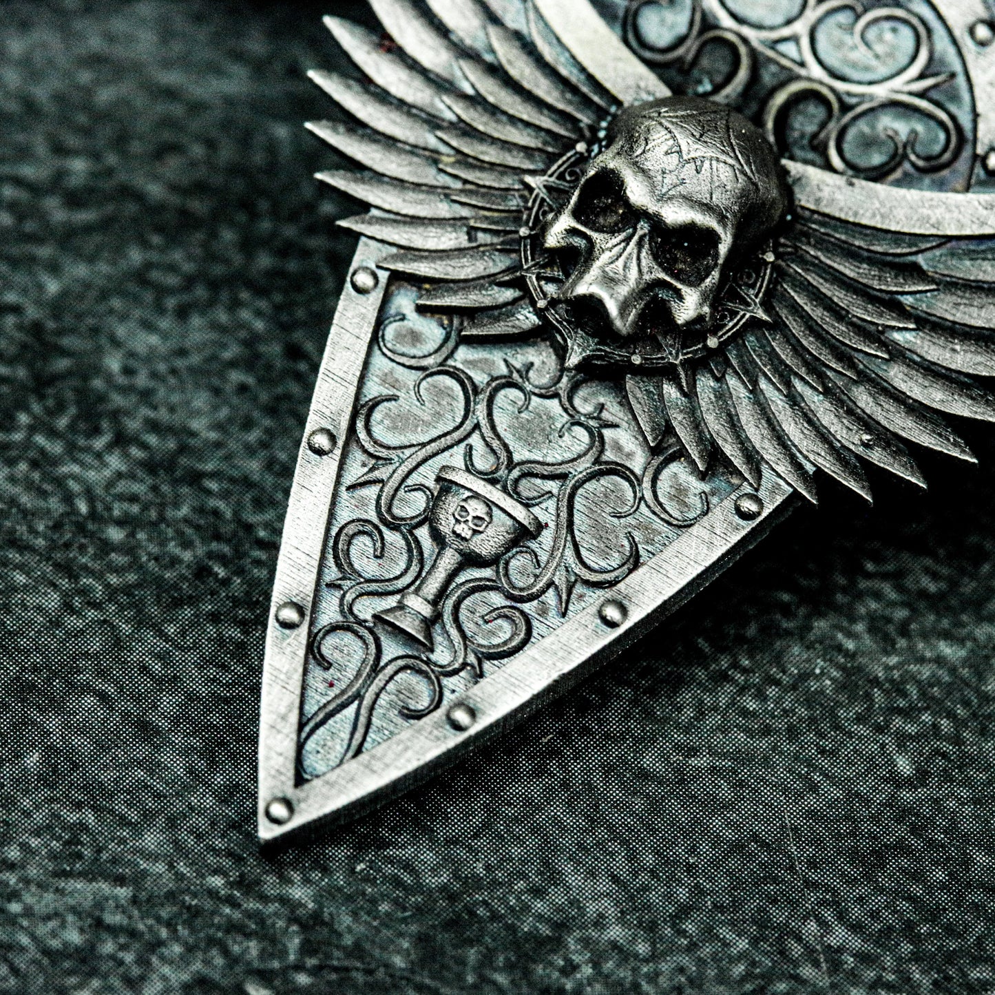 British Mourning Pendant - 925 Silver Handmade
