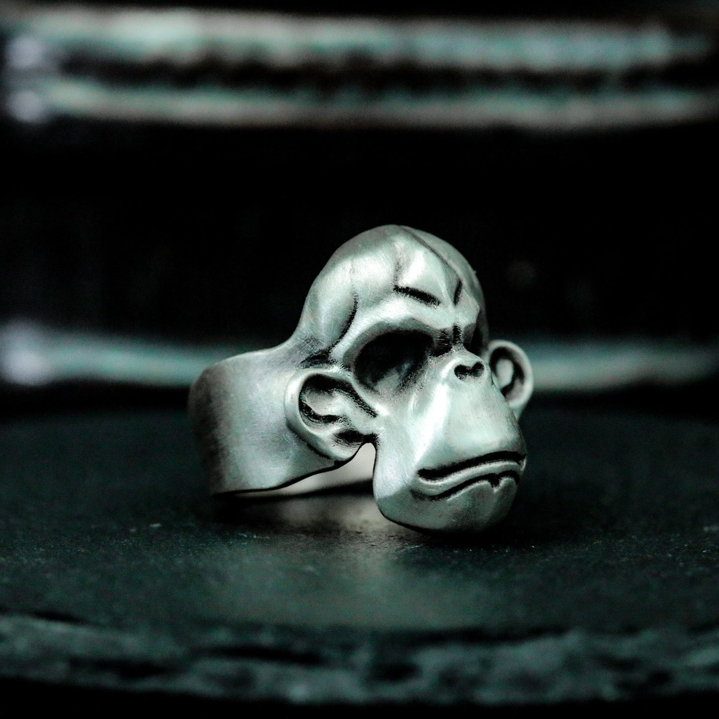 Gorilla Skull Ring - 925 Silver Handmade
