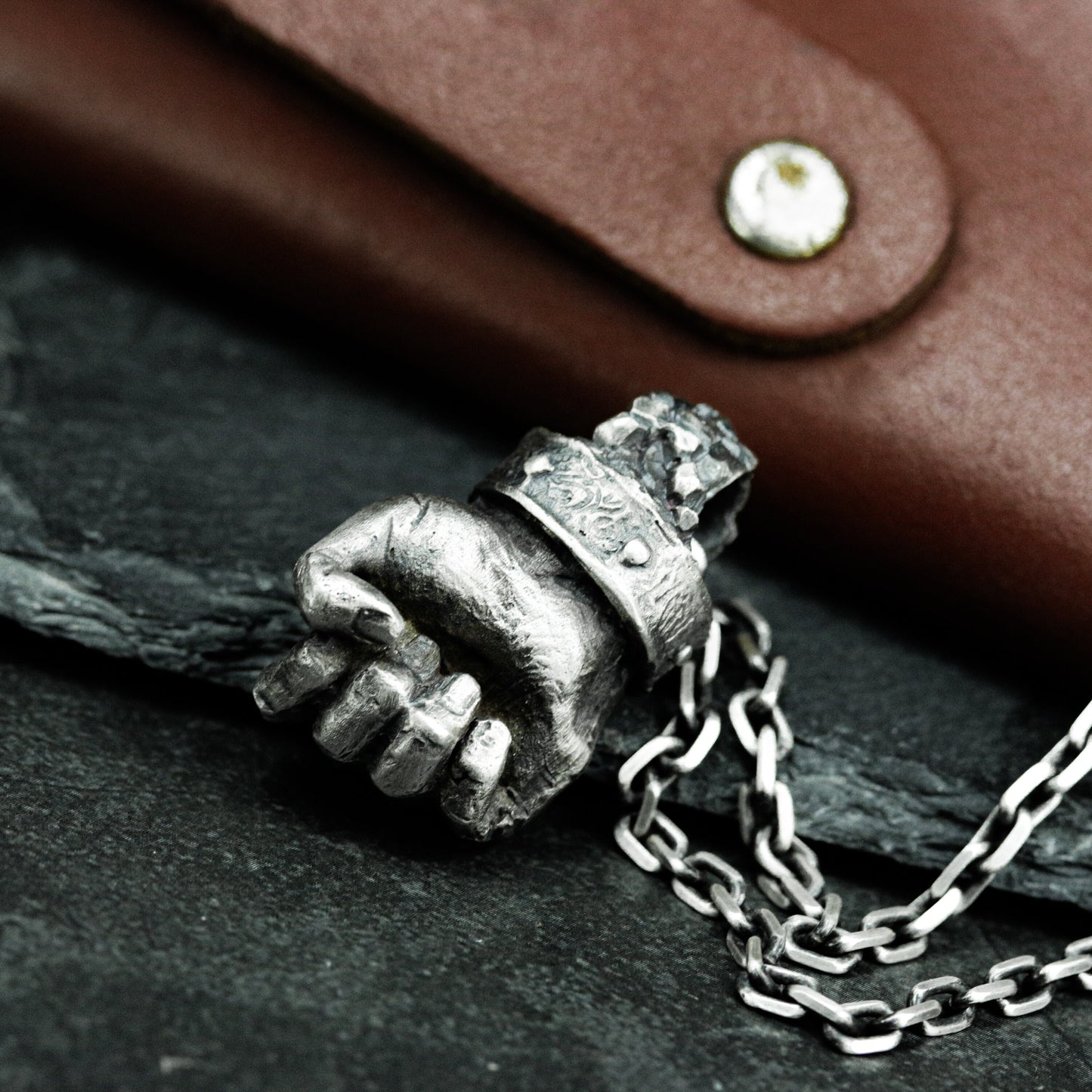 Five Goat Heads Pendant ¨C 925 Silver Handmade