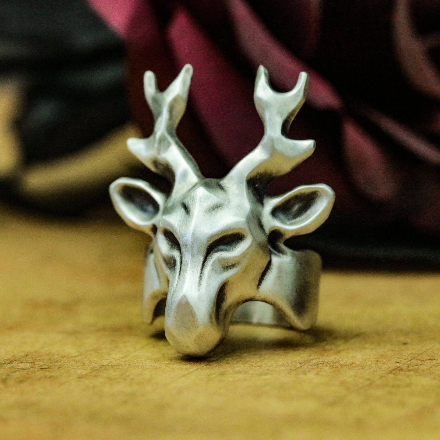 Deer Minimalist Ring ¨C 925 Silver Handmade
