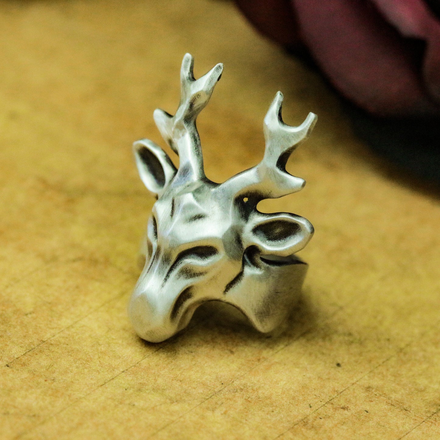 Deer Minimalist Ring ¨C 925 Silver Handmade