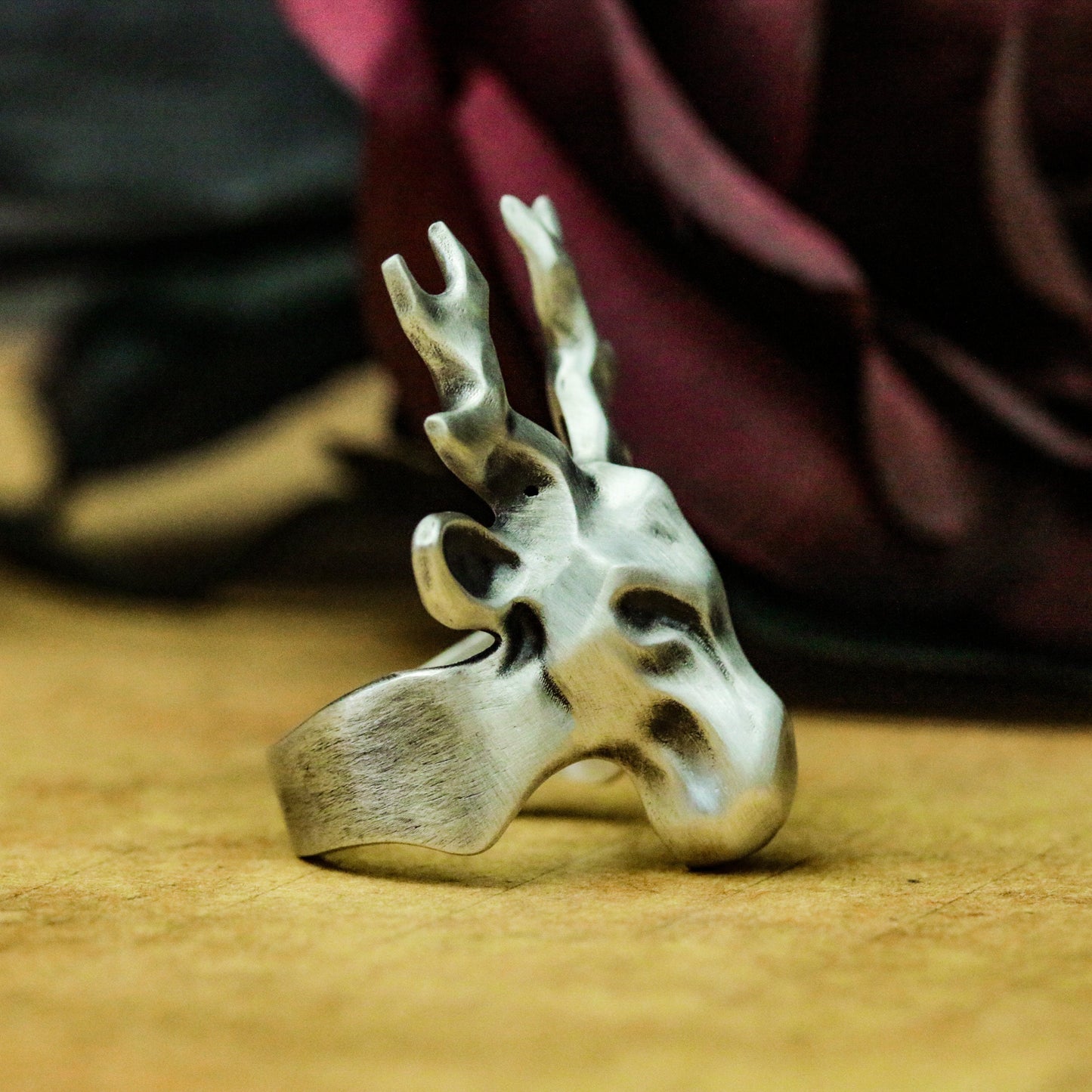 Deer Minimalist Ring ¨C 925 Silver Handmade
