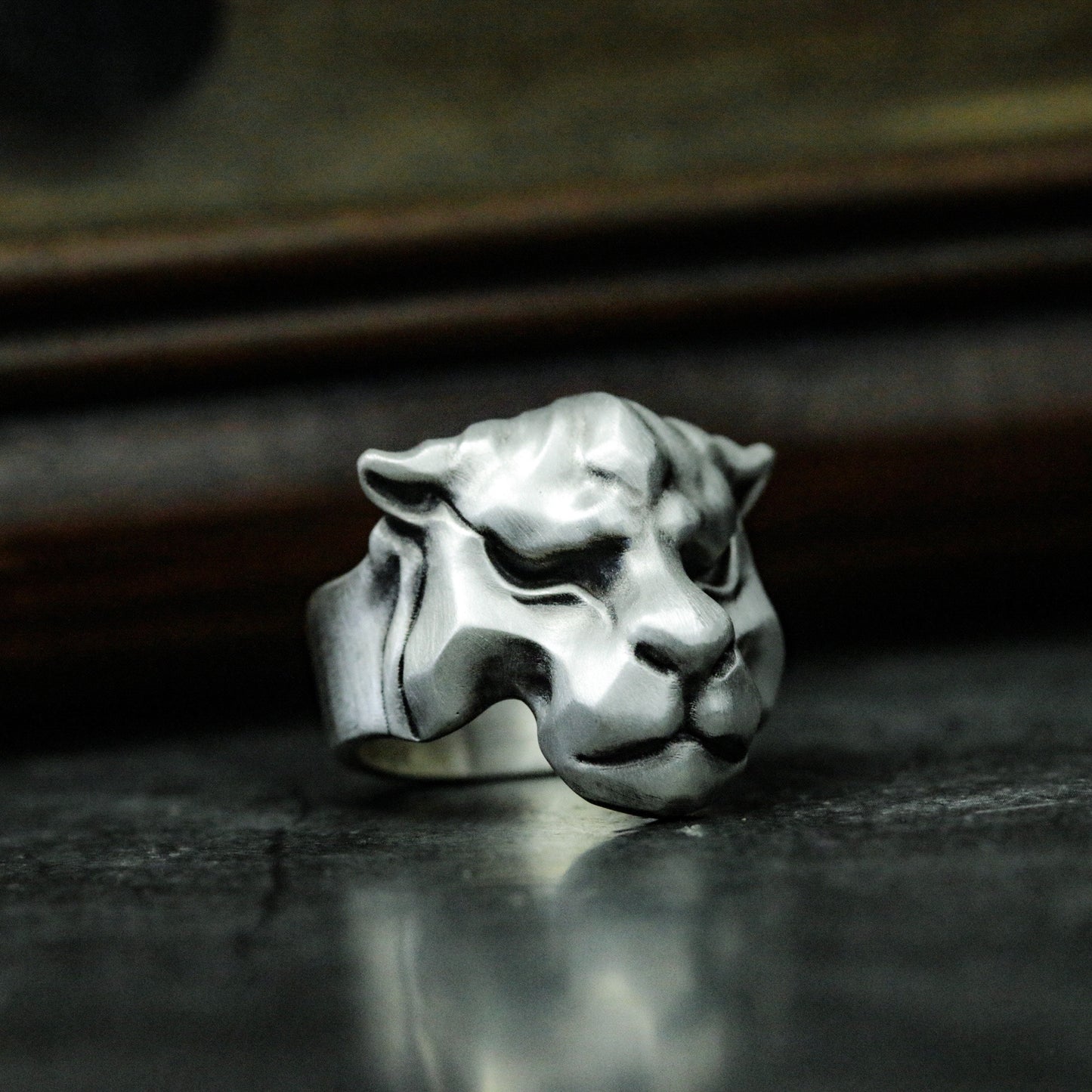 Panther Minimalist Ring ¨C 925 Silver Handmade