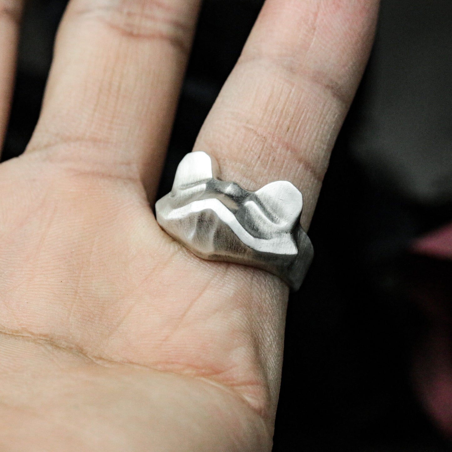 Mouse Minimalist Ring ¨C 925 Silver Handmade