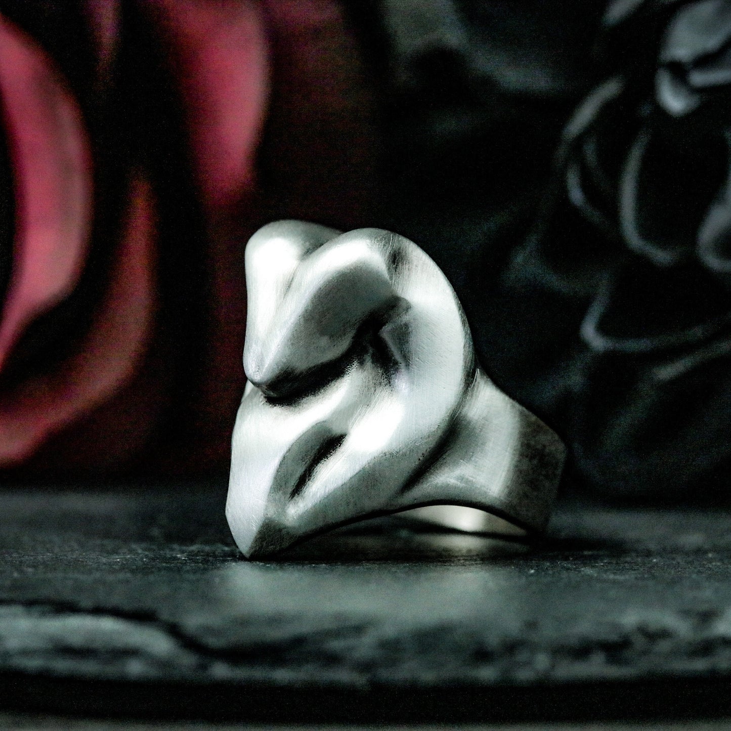 Owl Minimalist Ring ¨C 925 Silver Handmade