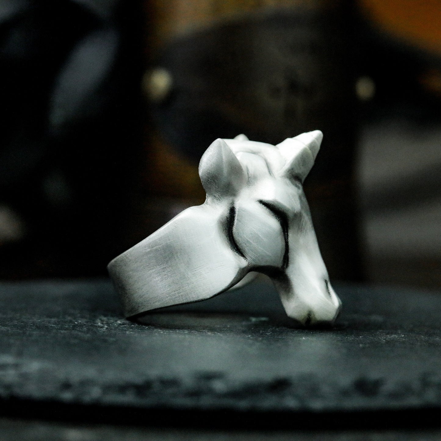 Unicorn Minimalist Ring ¨C 925 Silver Handmade
