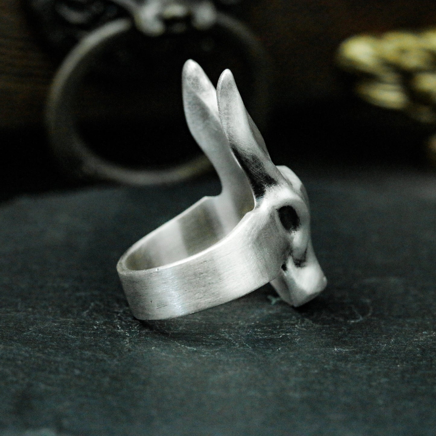 Rabbit Minimalist Ring ¨C 925 Silver Handmade