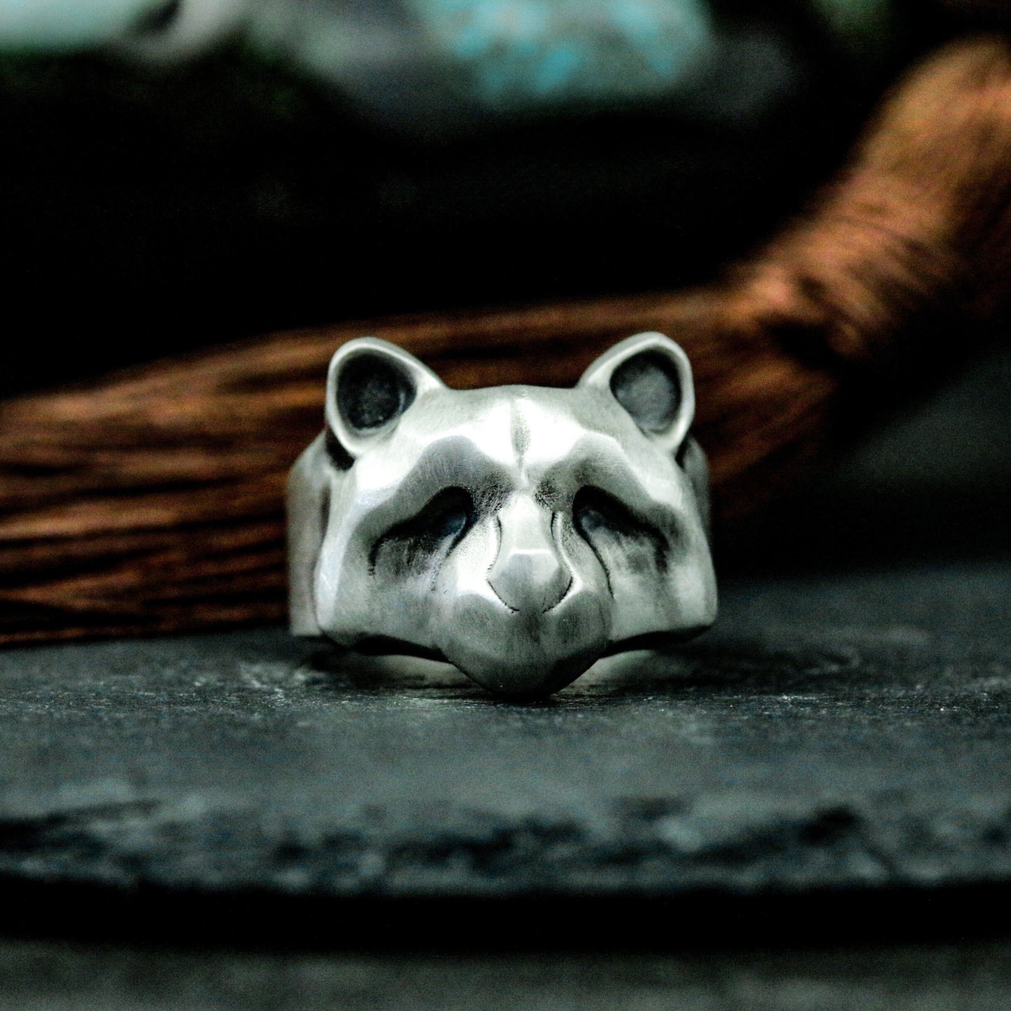 Raccoon Minimalist Ring ¨C 925 Silver Handmade