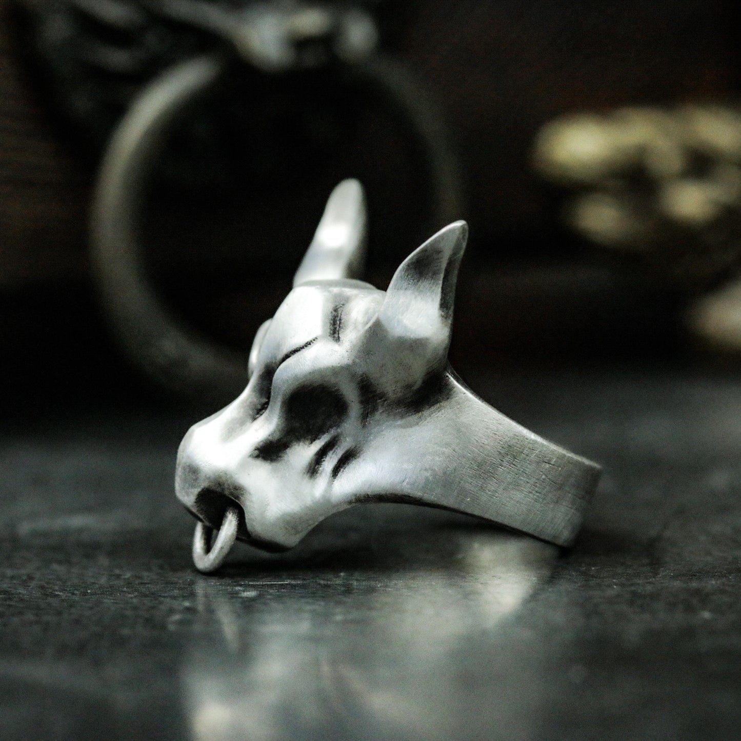 Bull Minimalist Ring ¨C 925 Silver Handmade