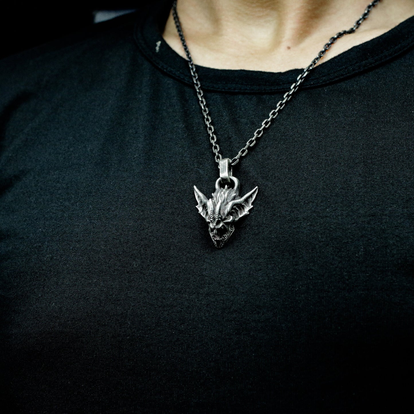 Snarling Beast Pendant ¨C 925 Silver Handmade