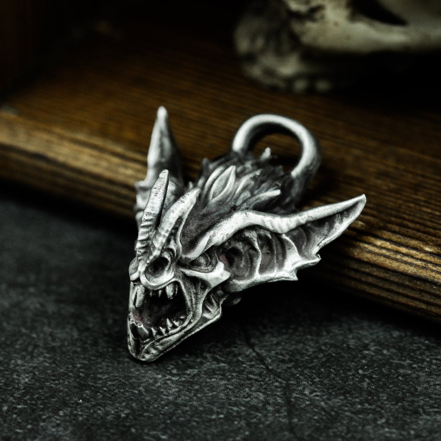 Snarling Beast Pendant ¨C 925 Silver Handmade